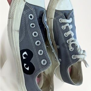 Converse Gray and White Kids Sneakers